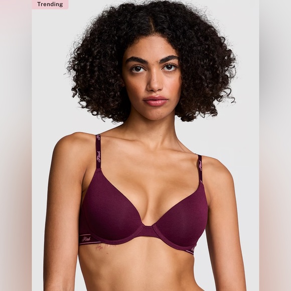 PINK Victoria’s Secret NWT NEW logo wear everywhere push-up bra 34C - Picture 13 of 15
